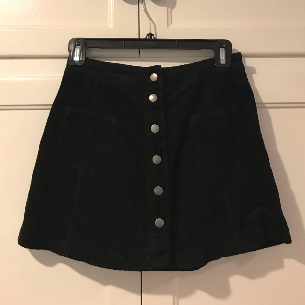 Brandy Melville Corduroy, Button-down Skirt